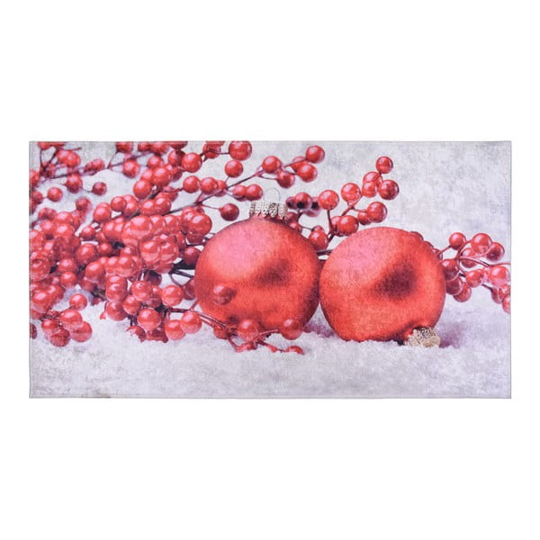 Crveno-bijeli tepih Vitaus Berries, 120 x 160 cm