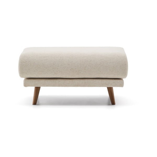 Bež tabure od šenila Karin – Kave Home