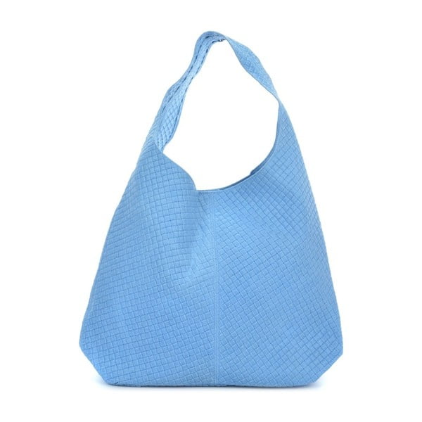 Plava kožna torbica Mangotti Bags Abelie