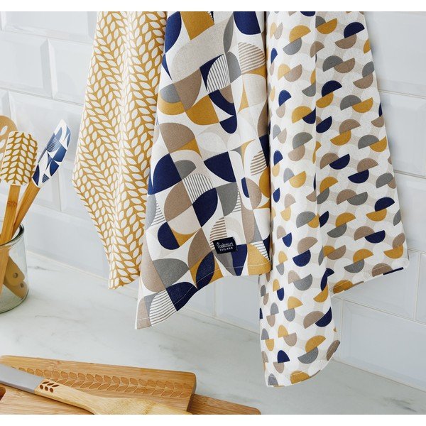 Pamučni ručnici u setu od 3 kom 45x65 cm Bauhaus - Cooksmart ®-image-1