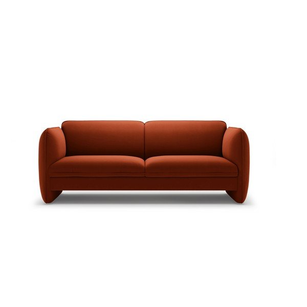Ciglasta baršunasti sofa 204 cm Georgia – Micadoni 