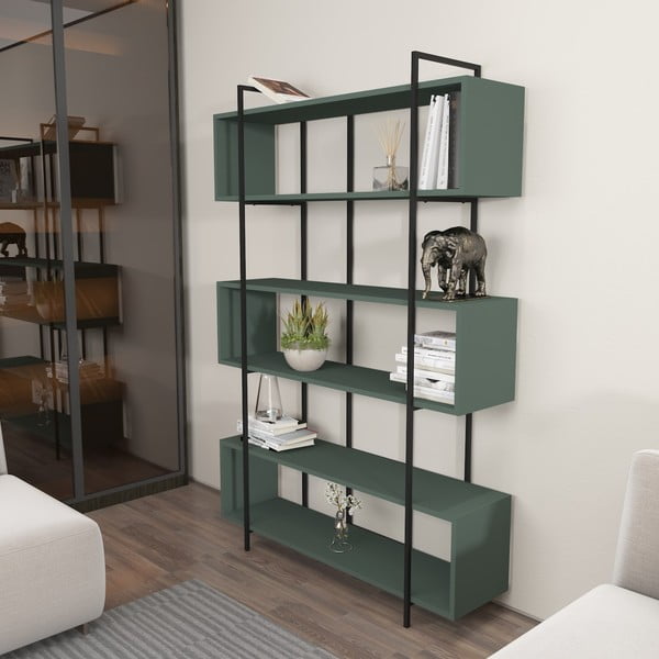 Zelena biblioteka 120x180 cm Bruti – Kalune Design-image-3