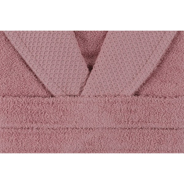 Ružičasti pamučni kućni ogrtač M Cappa – Foutastic-image-3