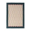 Ručno rađen vunen tepih u prirodnoj boji/plavozeleni 200x290 cm Apex Border Wool – Flair Rugs