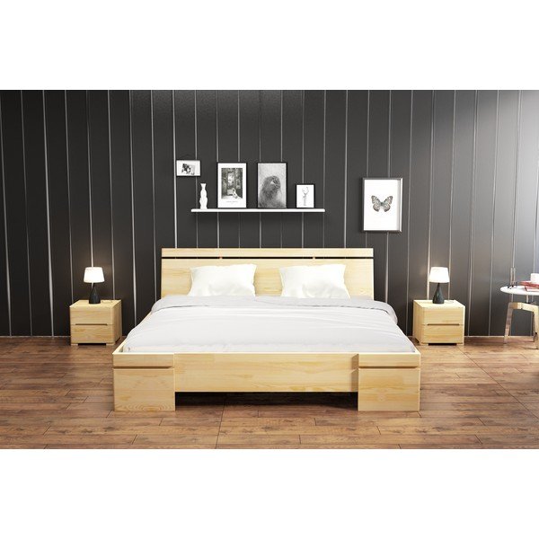 Bračni krevet od borovine sa prostorom za odlaganje SKANDICA Sparta Maxi, 140 x 200 cm-image-1