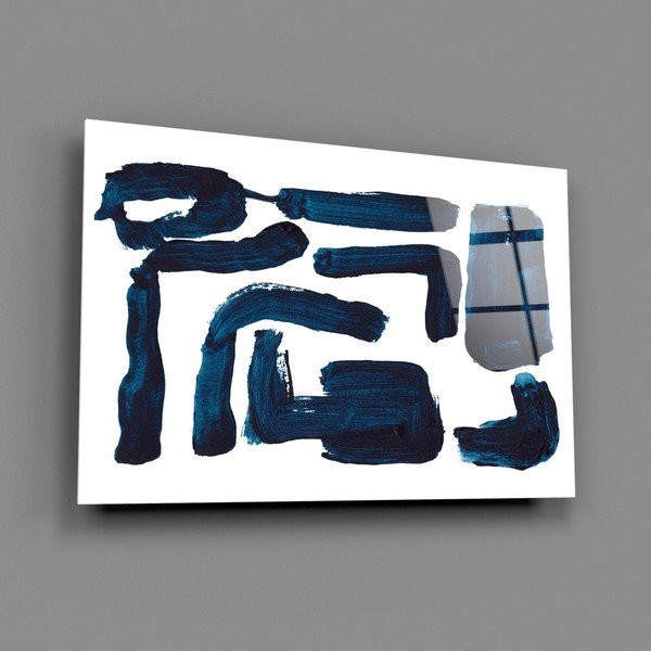 Staklena slika insigne apstraktne linije, 110 x 70 cm-image-3