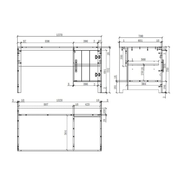 Bijeli dječji stol Vipack Erik-image-3