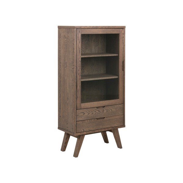 Smeđa vitrina 72x145x36 cm – Actona-image-2