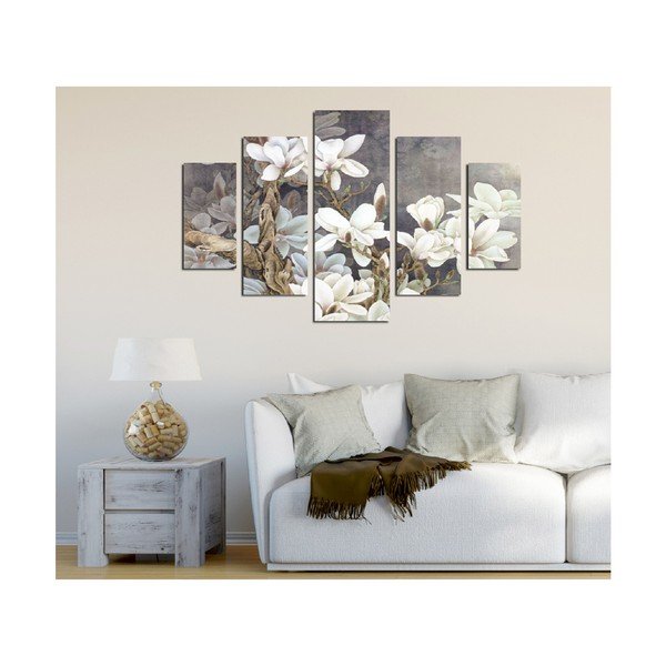 Višedijelna slika White Blossom, 92 x 56 cm-image-1
