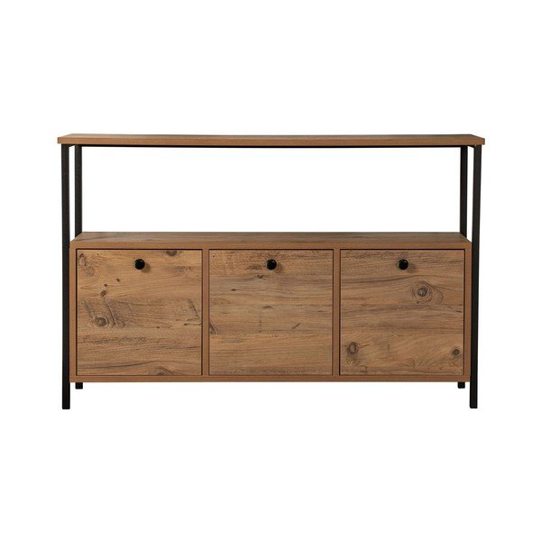 Pomoćni stol u dekoru bora u prirodnoj boji 29,5x120 cm Solace – Kalune Design