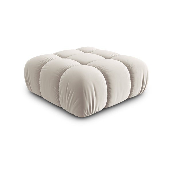 Bež baršunast modularni tabure Bellis – Micadoni -image-3