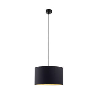 Crna viseća svjetiljka s unutarnjom stranom zlatne boje Sotto Luce Mika, ⌀ 36 cm