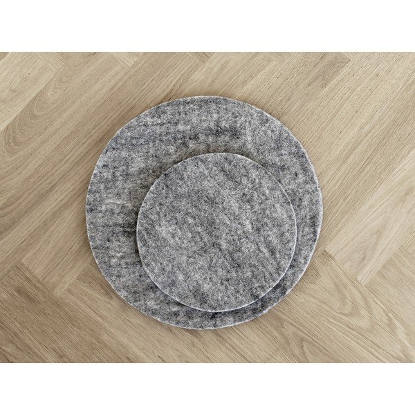 Metalik sivi filcani vuneni podmetač Wooldot Felt Coaster, ⌀ 20 cm-image-1