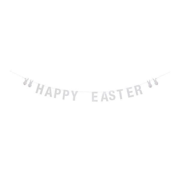 Bijela papirnata girlanda Bloomingville Happy Easter, dužina 200 cm