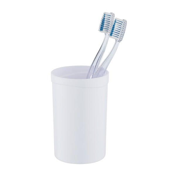 Bijela plastična čaša za četkice za zube Vigo - Allstar