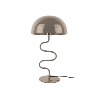 Svjetlo smeđa stolna lampa s metalnim sjenilom (visina 54 cm) Twist – Leitmotiv