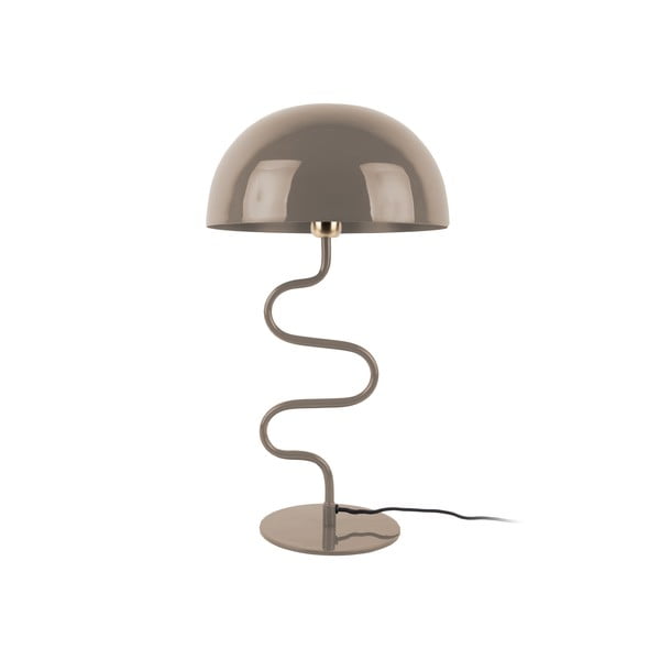 Svjetlo smeđa stolna lampa s metalnim sjenilom (visina 54 cm) Twist – Leitmotiv