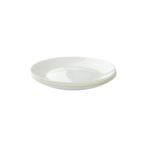 Bijeli stakleni tanjuri u setu 4 kom ø 25 cm Alessia – Jotex-image-3