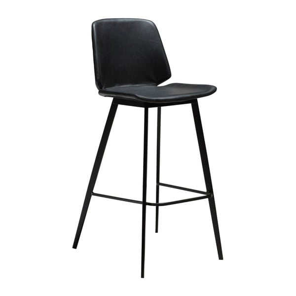 Crna barska stolica od imitacije kože DAN-FORM Denmark Swing, visina 105 cm