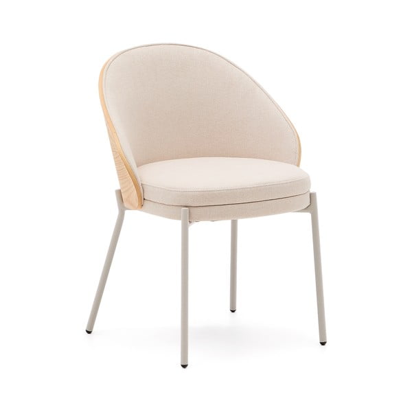 Krem/u prirodnoj boji blagovaonska stolica Eamy – Kave Home