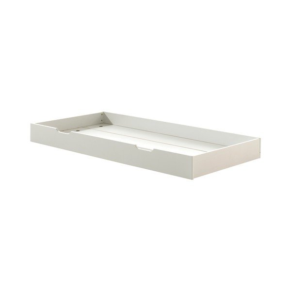 Bijeli dječji krevet od masivnog bora s dodatnim ležajem s podnicom 90x200 cm Margrit – Vipack-image-4