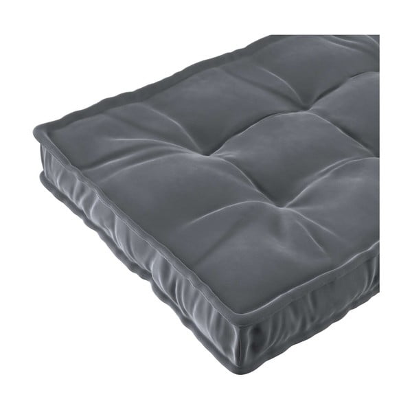 Tamno sivi dječji madrac 60x120 cm Posh Velvet - Yellow Tipi-image-1