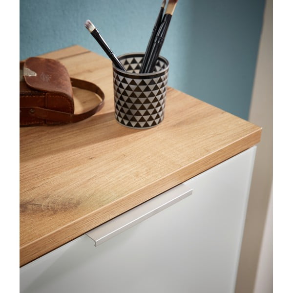 Bijela ormarić za cipele u dekoru hrasta Germania Telde, 89 x 104 cm-image-1