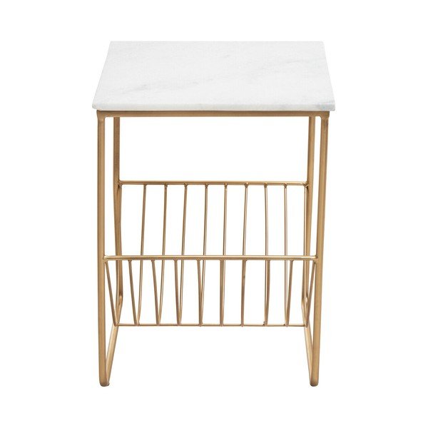 Pomoćni stol s mramornom pločom 40x40 cm Mandoli – Premier Housewares-image-4