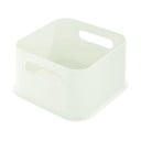 Bijela kutija za pohranu iDesign Eco Handled, 21,3 x 21,3 cm