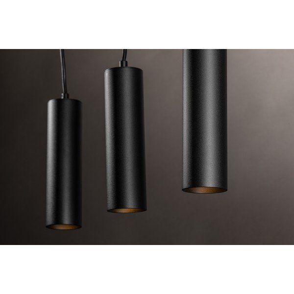 Crna viseća svjetiljka s metalnim sjenilom Tresos II – GTV-image-3