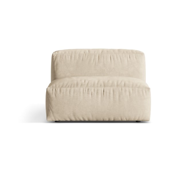 Bež baršunasti modularna sjedeća garnitura (srednji modul ) Martina – Micadoni 