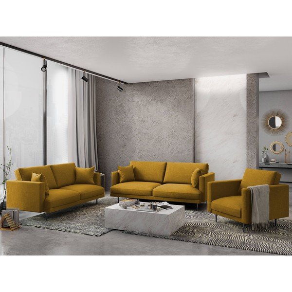 Žuta sofa Milo Casa Piero, 220 cm-image-1