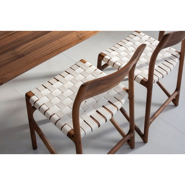 Smeđa/krem blagovaonska stolica Fawn – Gazzda-image-3