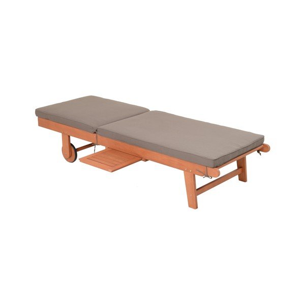 Siva/u prirodnoj boji vrtna ležaljka od masivnog drveta San Diego – Garden Pleasure-image-4