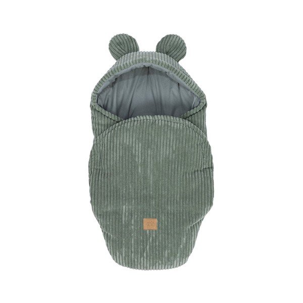 Zeleni pokrivač za povijanje od samta 45x80 cm – Meowbaby