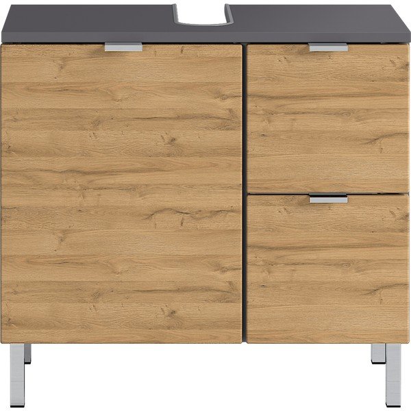 Ormarić za umivaonik s hrastovim dekorom Germania Mauresa, širina 60 cm-image-2