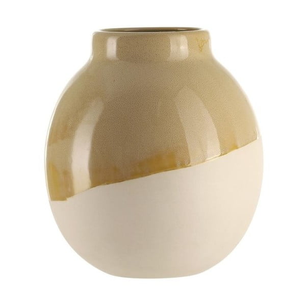 Vaza od kamenine A Simple Mess Skraa Golden Yellow, ⌀ 18 cm