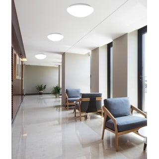 Bijela stropna svjetiljka sa staklenim sjenilom ø 40 cm Nina - Candellux Lighting