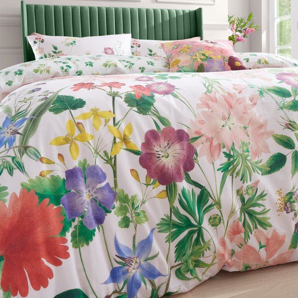 Ružičasta pamučna posteljina za krevet za jednu osobu 135x200 cm Cottage Meadow – RHS-image-4