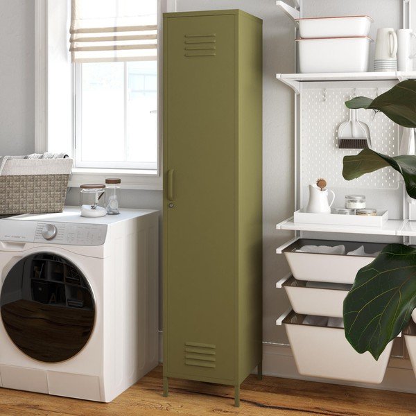 Zeleni metalni ormarić 37x182 cm Bradford – Støraa-image-4