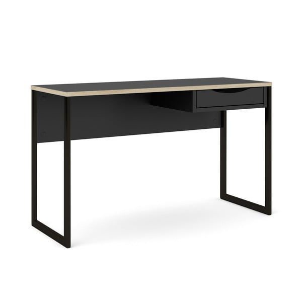 Crni radni stol Tvilum Function Plus, 130 x 48 cm-image-3