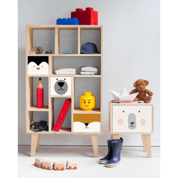 Bijeli stalak za knjige Little Nice Things Animals-image-1