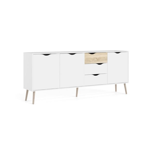 Bijela komoda 196x82x39 cm Oslo – Tvilum-image-2