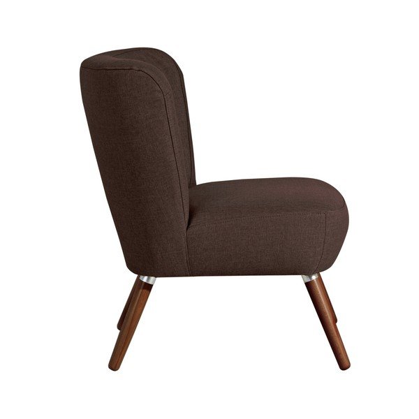 Tamnosmeđa fotelja Max Winzer Neele Chocolate Full-image-2