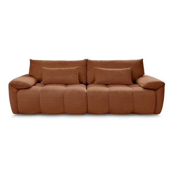 Ciglasta sofa od šenila 264 cm Ivane – Bobochic Paris-image-1