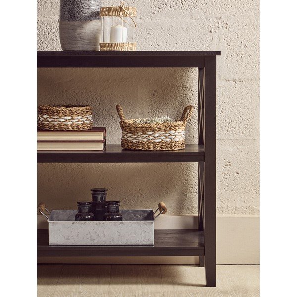 Crni regal od masivnog bora 40x81x81 cm Heritage – Premier Housewares-image-3