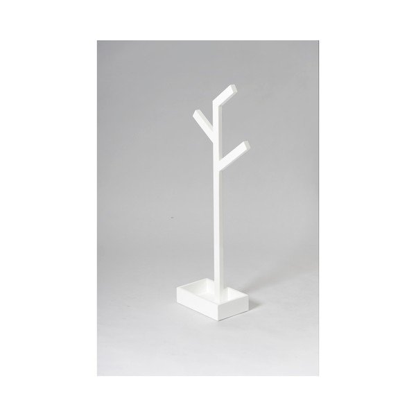 Bijeli drveni stalak za ručnike Wireworks Branch-image-3