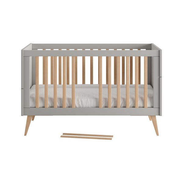 Sivi dječji krevet 70x140 cm Swing – Pinio-image-3