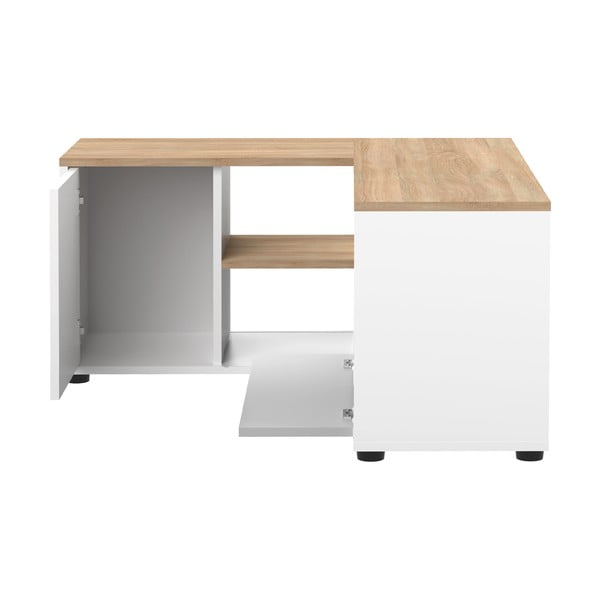 Bijela/u prirodnoj boji TV komoda u dekoru hrasta 90x45 cm Angle – TemaHome-image-4