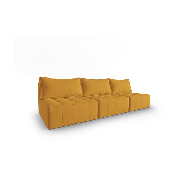 Žuta  sofa 240 cm Mike – Micadoni Home-image-2